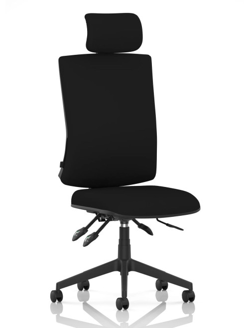 Office Chairs Orlena Black Task Operator Chair OP000382 - enlarged view