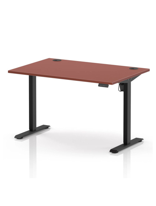 Air Lite Height Adjustable Office Desk Brick Red 1200mm Sit Stand Desk HA04475 - enlarged view