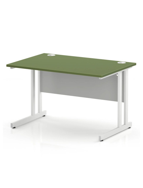 Moss Green Office Desk Impulse 1200mm Rectangular Straight Desk TT000397 - enlarged view