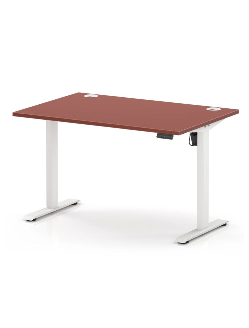 Air Lite Height Adjustable Office Desk Brick Red 1200mm Sit Stand Desk HA04475 - enlarged view