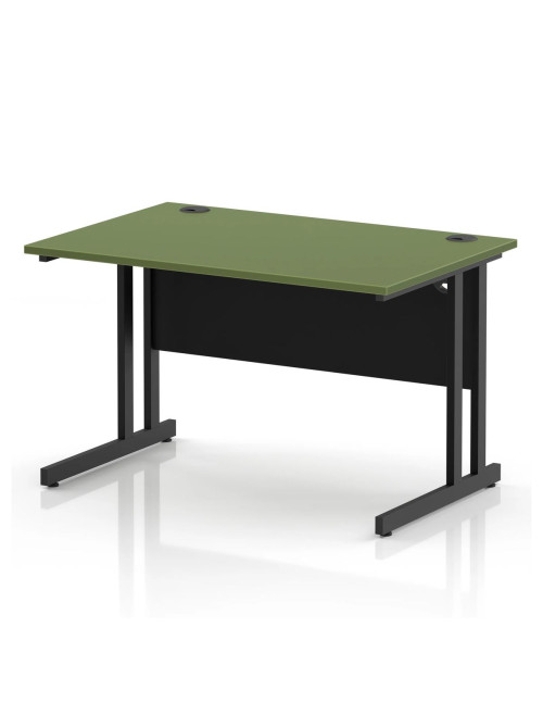 Moss Green Office Desk Impulse 1200mm Rectangular Straight Desk TT000397 - enlarged view