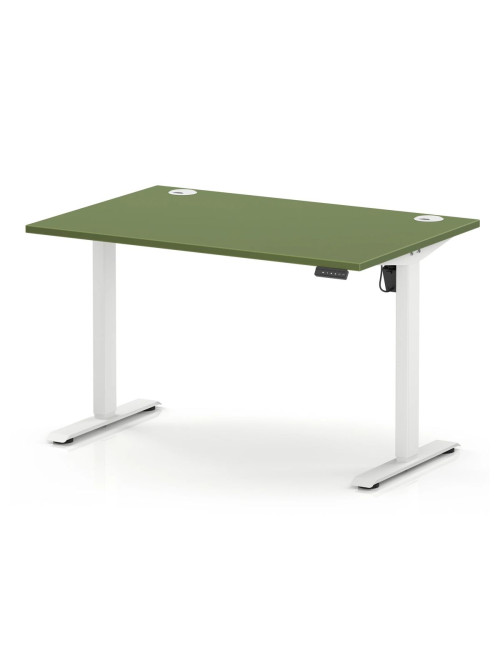 Air Lite Height Adjustable Office Desk Moss Green 1200mm Sit Stand Desk HA04487 - enlarged view
