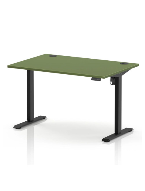 Air Lite Height Adjustable Office Desk Moss Green 1200mm Sit Stand Desk HA04487 - enlarged view