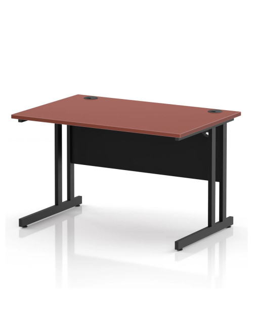 Brick Red Office Desk Impulse 1200mm Rectangular Straight Desk TT000393 - enlarged view