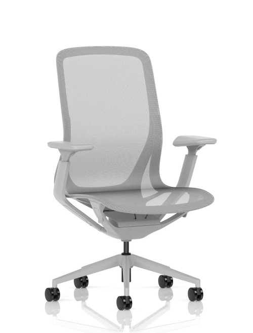 Mesh Office Chair Lumo Halo Grey Task Operator Chair EX000269 - enlarged view