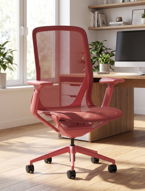 Mesh Office Chair Lumo Volt Red Task Operator Chair EX000273
