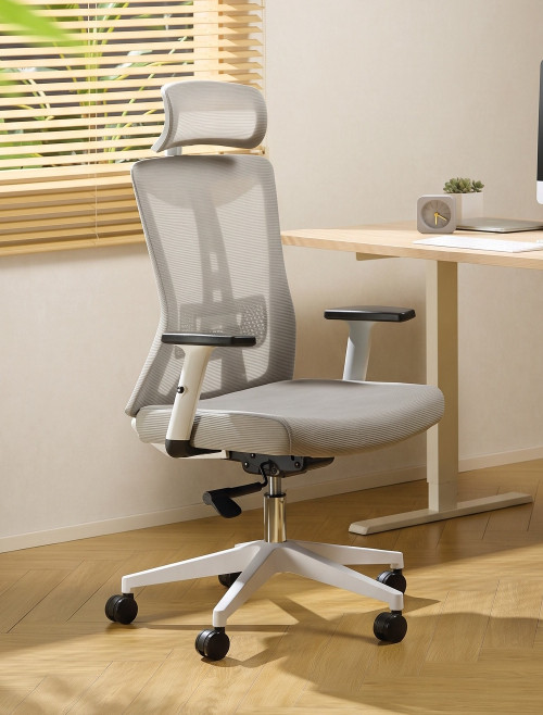 Mesh Office Chair Oxford Plus Grey Office Chair CH-OXFP-GRY