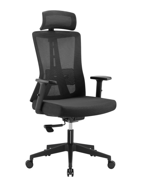 Mesh Office Chair Oxford Plus Black Office Chair CH-OXFP-BLK - enlarged view