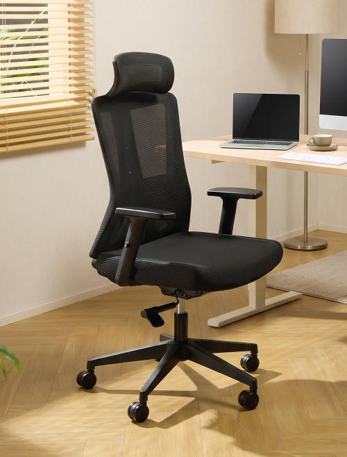 Mesh Office Chair Oxford Plus Black Office Chair CH-OXFP-BLK