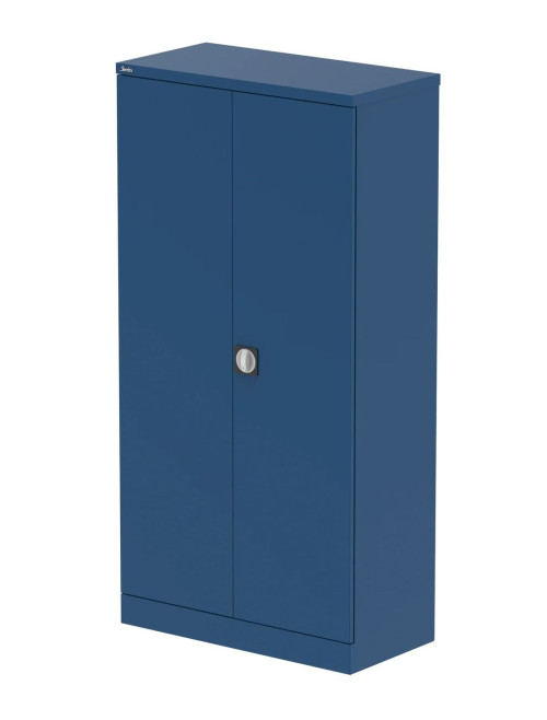 Office Storage Qube 2 Door Metal Office Cupboard Blue 1830mm QC2BLU - enlarged view