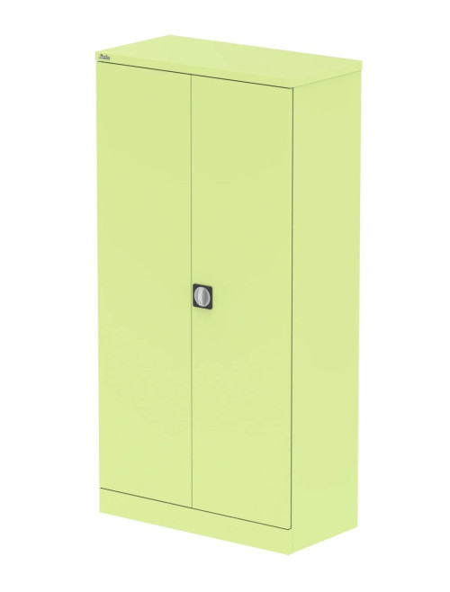 Office Storage Qube 2 Door Metal Office Cupboard Chlorophyll 1830mm QC2CHL - enlarged view