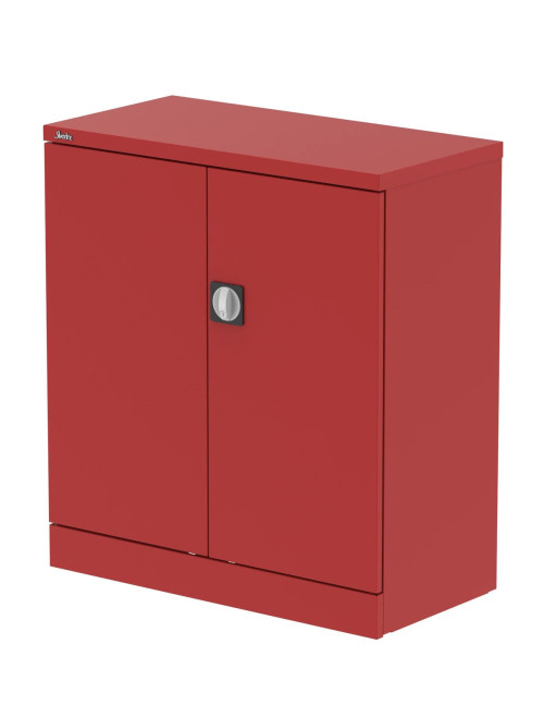 Office Storage Qube 2 Door Metal Office Cupboard Red 1020mm QC1RED - enlarged view