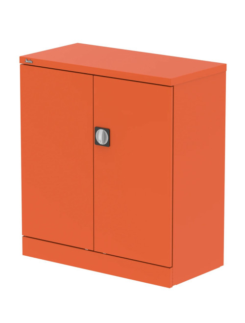 Office Storage Qube 2 Door Metal Office Cupboard Sienna Orange 1020mm QC1SOR - enlarged view