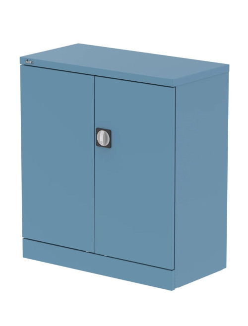 Office Storage Qube 2 Door Metal Office Cupboard Pastel Blue 1020mm QC1PBL - enlarged view