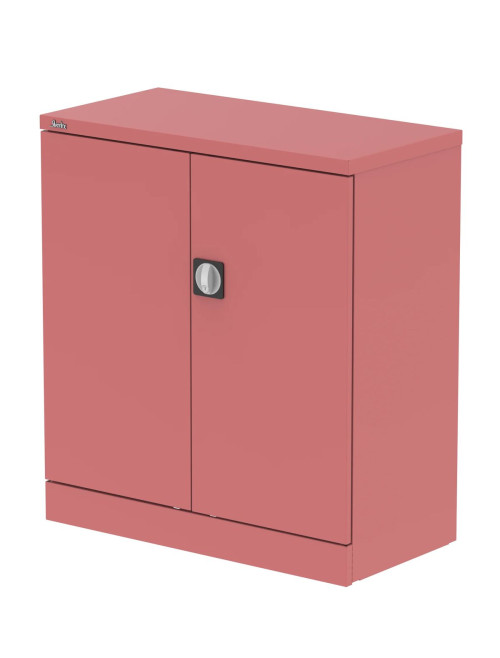Office Storage Qube 2 Door Metal Office Cupboard Antique Pink 1020mm QC1PNK - enlarged view