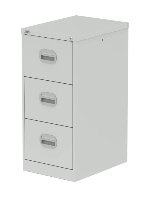 Office Storage Qube 3 Drawer Filing Cabinet Grey Q3FCGRY - enlarged view