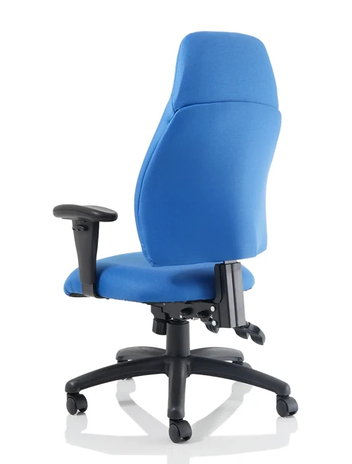 Office Chair Blue Esme Fabric High Back Task Operator Chair OP000233 - enlarged view
