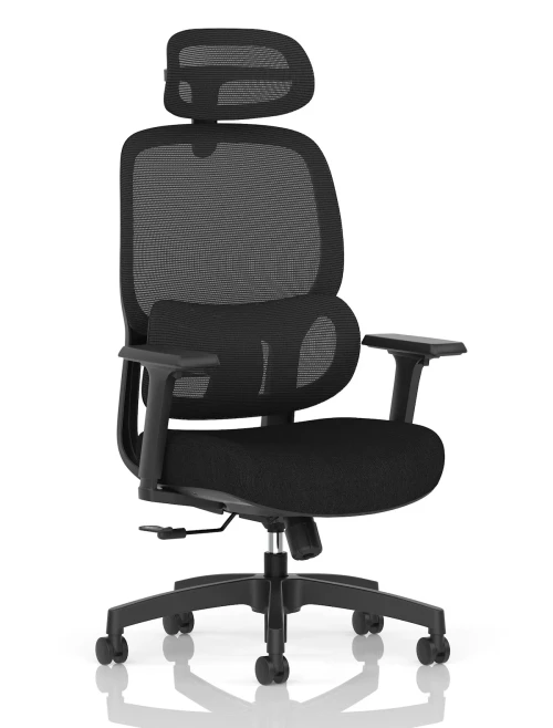 Mesh Office Chair Black Rowan Computer Chair OP000369 - enlarged view