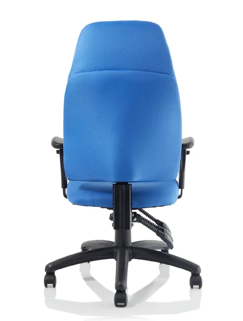 Office Chair Blue Esme Fabric High Back Task Operator Chair OP000233 - enlarged view
