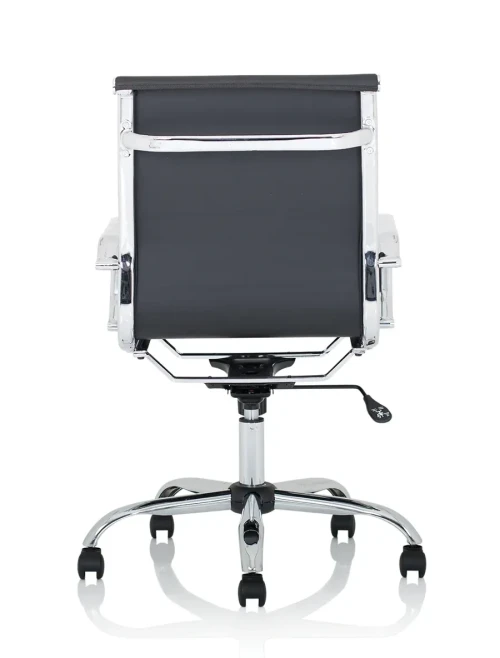 Office Chair Black Nola Medium Back Bonded Leather Executive Chair OP000225 - enlarged view