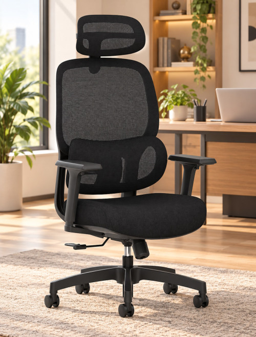 Mesh Office Chair Black Rowan Computer Chair OP000369