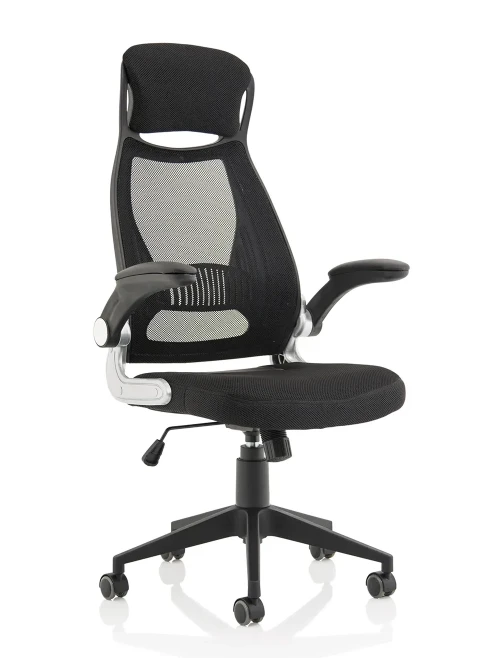 Mesh Office Chair Black Saturn High Back Executive Chair EX000241 - enlarged view