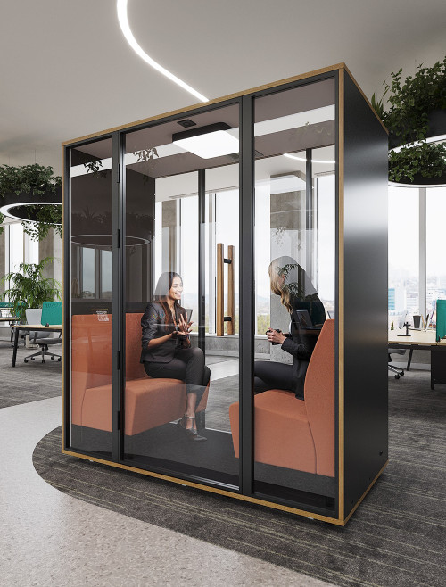 Office Booth Retreat Duo Two Person Acoustic Booth RBX-2 - enlarged view