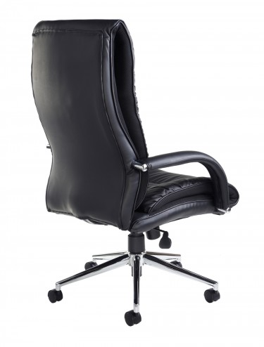 DER300T1-BLK Derby High Back Faux Leather Executive Chair