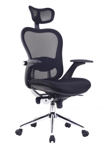 Luxurious Orbit Mesh High Back Exec Armchair BCM/K106/BK